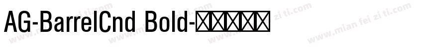 AG-BarrelCnd Bold字体转换